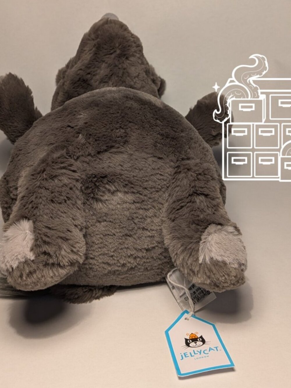 Jellycat Retired Roderick Rhinoceros Rhino ROD2RNO NWT/Display Only - Picture 6 of 8